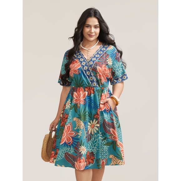 NWT PRINT DRESS - Picture 1 of 6